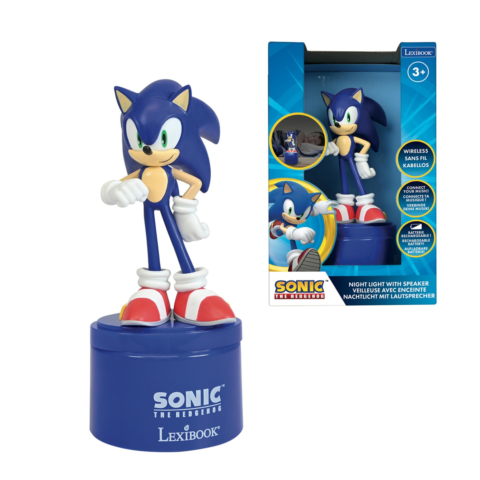Altavoz Bluetooth y luz nocturna Lexibook Sonic