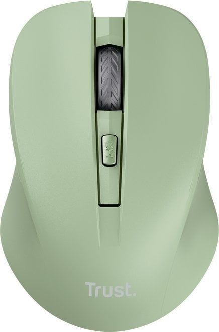 Trust Mydo Wireless Silent Mouse, Comfortable Grip, USB 2.4GHz - Green