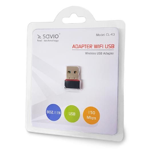 Savio WLAN Network Card CL-43 150 Mbit/s
