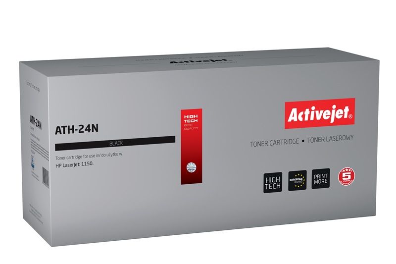 Activejet Ath-24N Black Toner (HP 24A Q2624A Replacement, 3000 Pages)