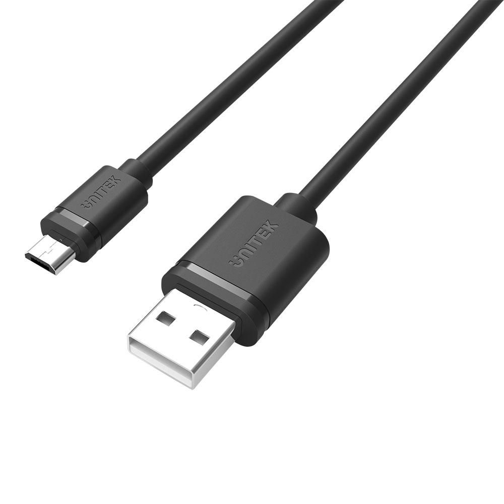 Unitek Y-C454GBK USB Cable 0.5m USB 2.0 A to Micro-B Black