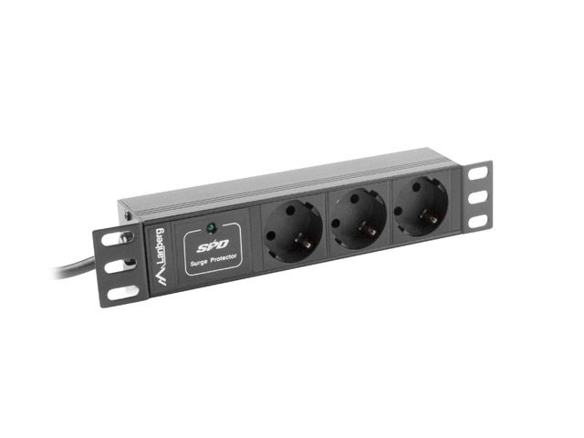 LANBERG 3-Outlet Power Distribution Unit (PDU)