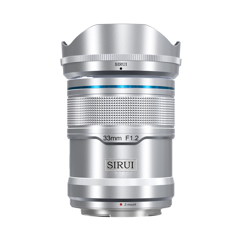 Lente Sirui Sniper 33mm F1.2 Autofocus APS-C para Montaje Nikon Z (Z8, Z9, Z5, Z6, Z7, Zfc) - Plata