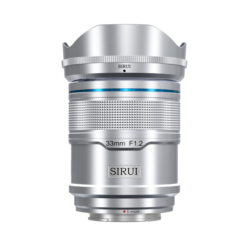 Lente Sirui Sniper 33mm F1.2 Autofocado APS-C para Montaje Sony E (Plata)