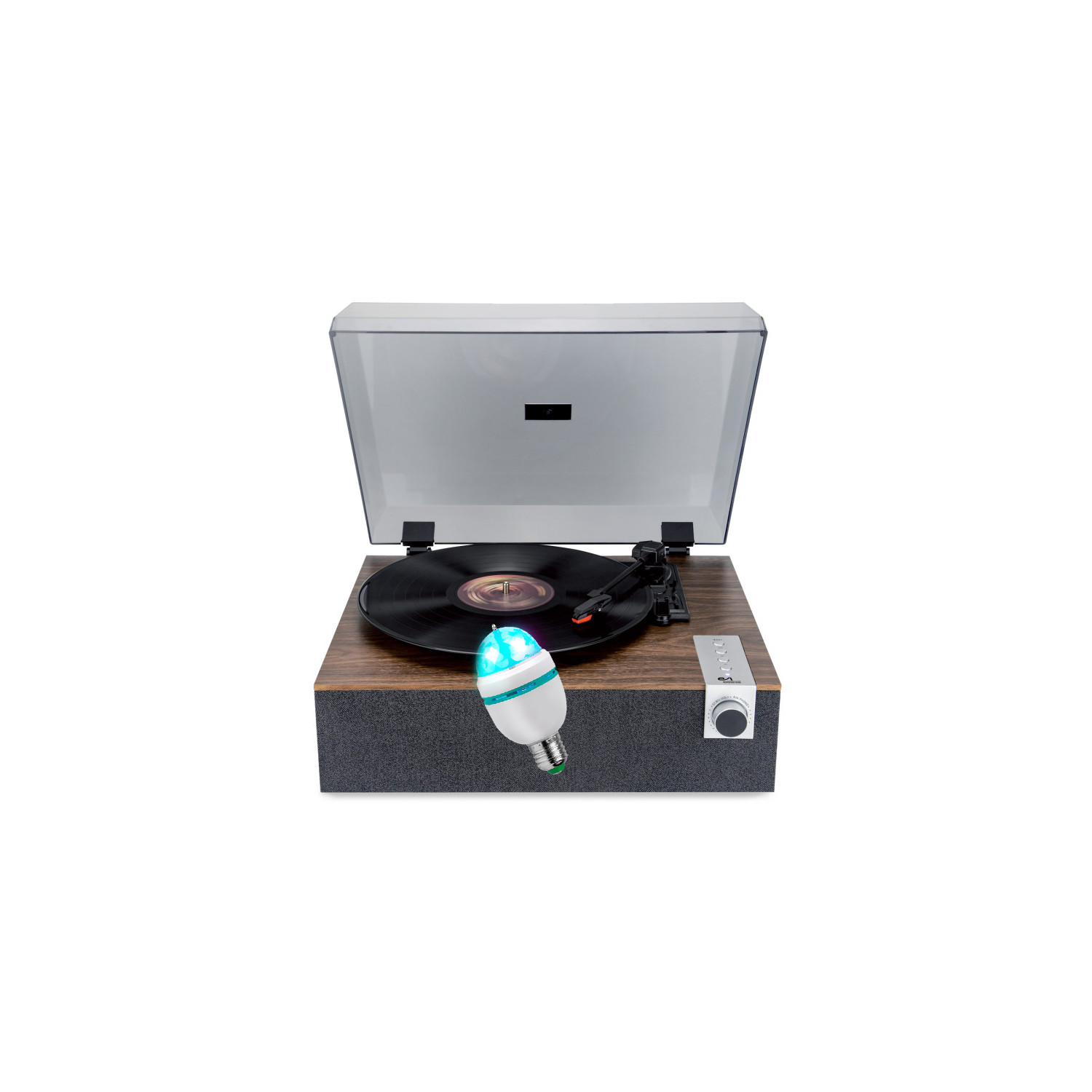 Tornamejillas Evidence Acoustics EA-PL200-WOOD con altavoces integrados