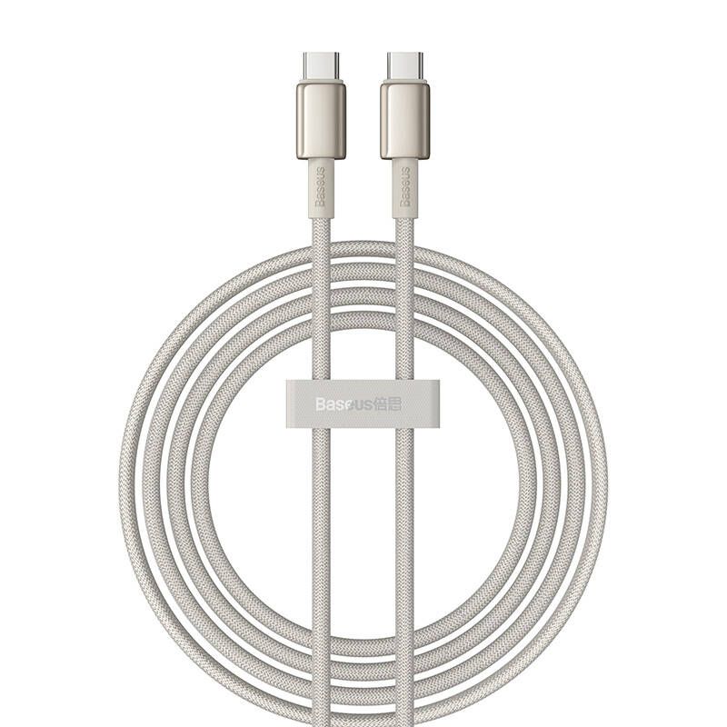 Baseus Tungsten Gold USB-C to USB-C Cable, 100W, 2m (Gold)