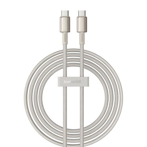 Câble Baseus Tungsten Or USB-C à USB-C, 100W, 2m (Or)