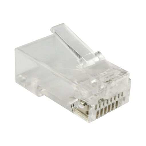 Conectores masculinos Alantec RJ-45 transparentes (100 unidades)