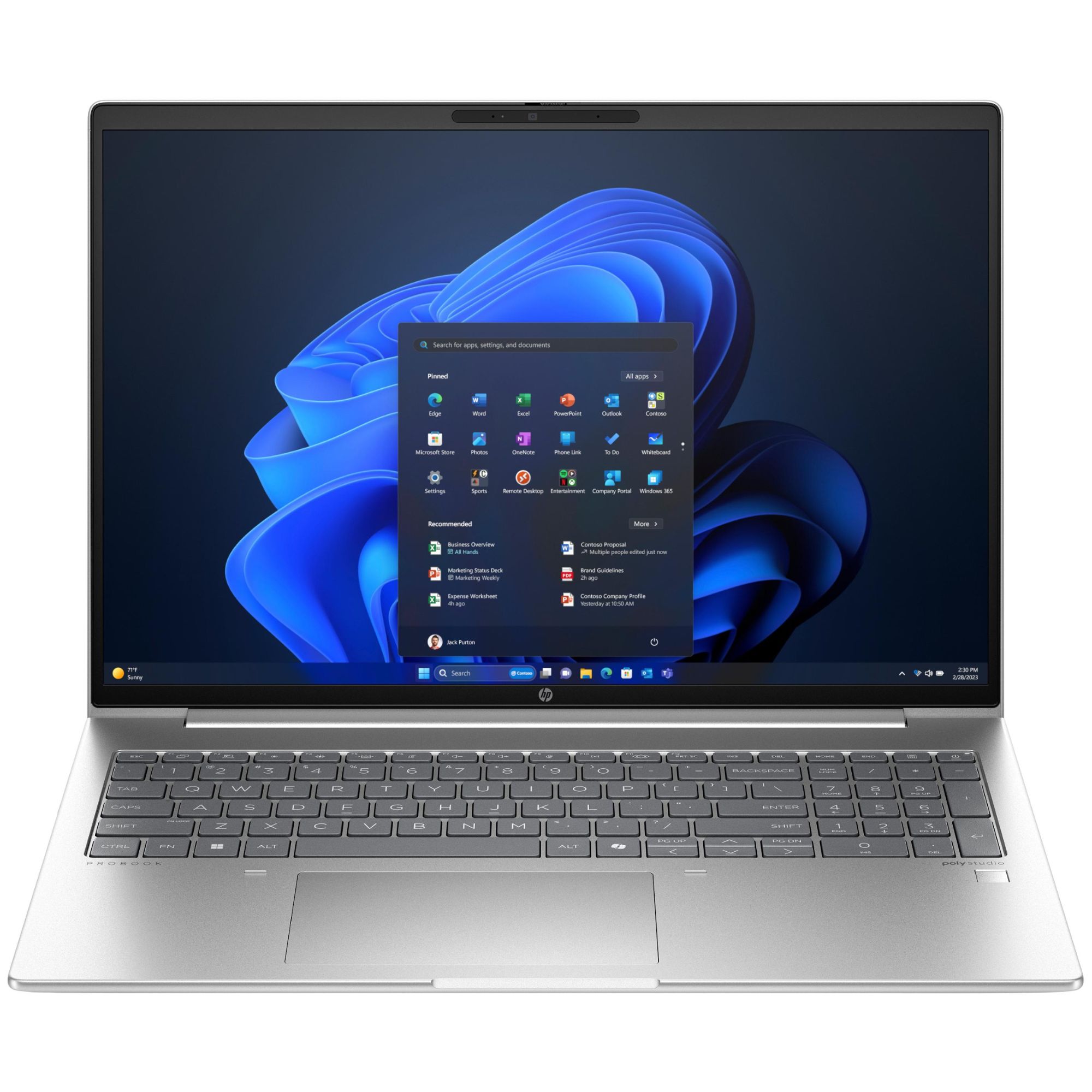 HP ProBook 460 G11 Intel Core i5 12e génération U5 16 pouces WUXGA 16 Go DDR5-SDRAM 512 Go SSD Wi-Fi 6E (802.11ax) Windows 11 Pro PC IA Argent