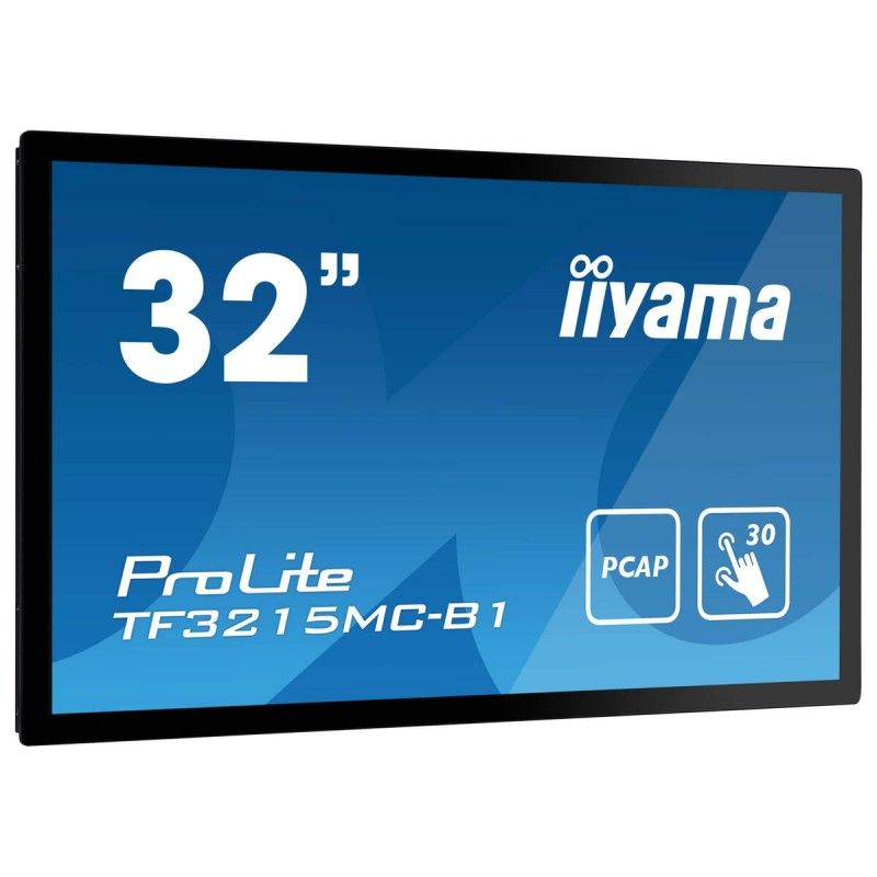 Iiyama ProLite TF3215MC-B2 - 31.5' Open Frame LCD Touchscreen Monitor - Full HD (1080p) VA, 500 cd/m², 3000:1 Contrast Ratio, 8ms Response Time - HDMI, VGA, DisplayPort - Black