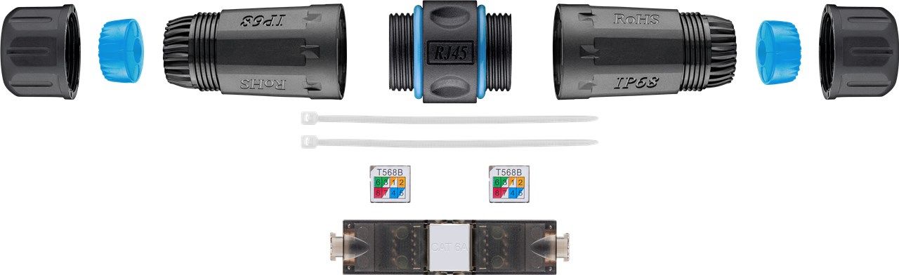 Goobay 44416 Cable Connector, Black