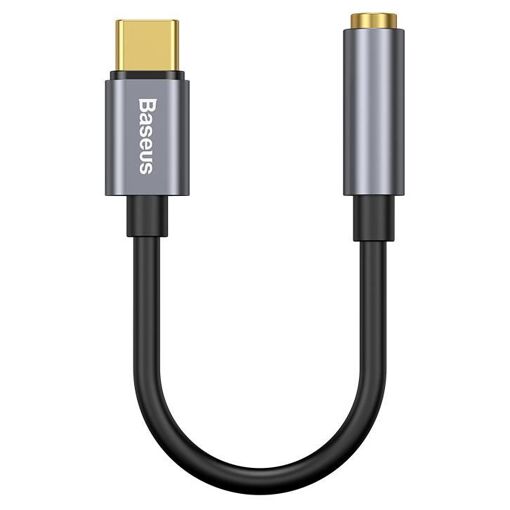 Baseus L54 Phone Cable, Black/Grey, USB-C to 3.5mm