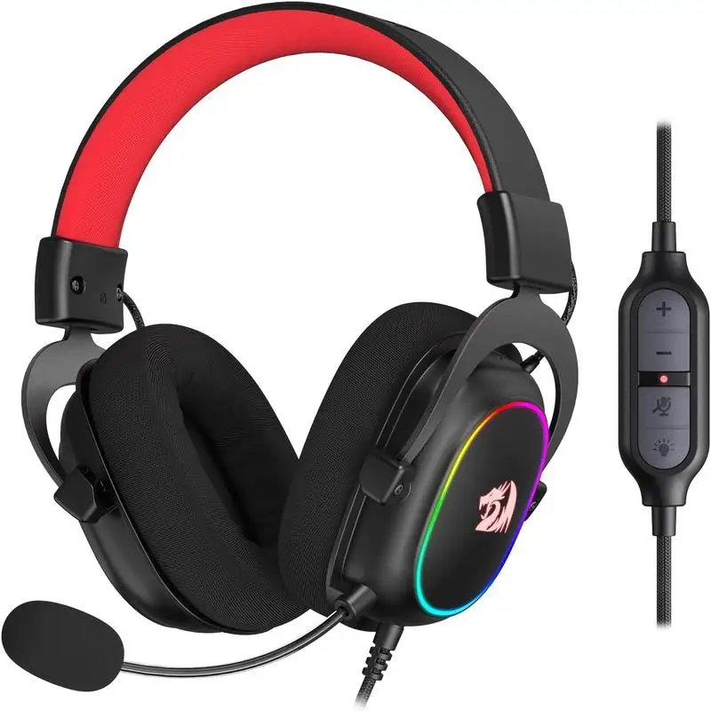 Redragon H510 Zeus-X RGB Wired Retro Gaming Headset 7.1 Surround Sound - Black