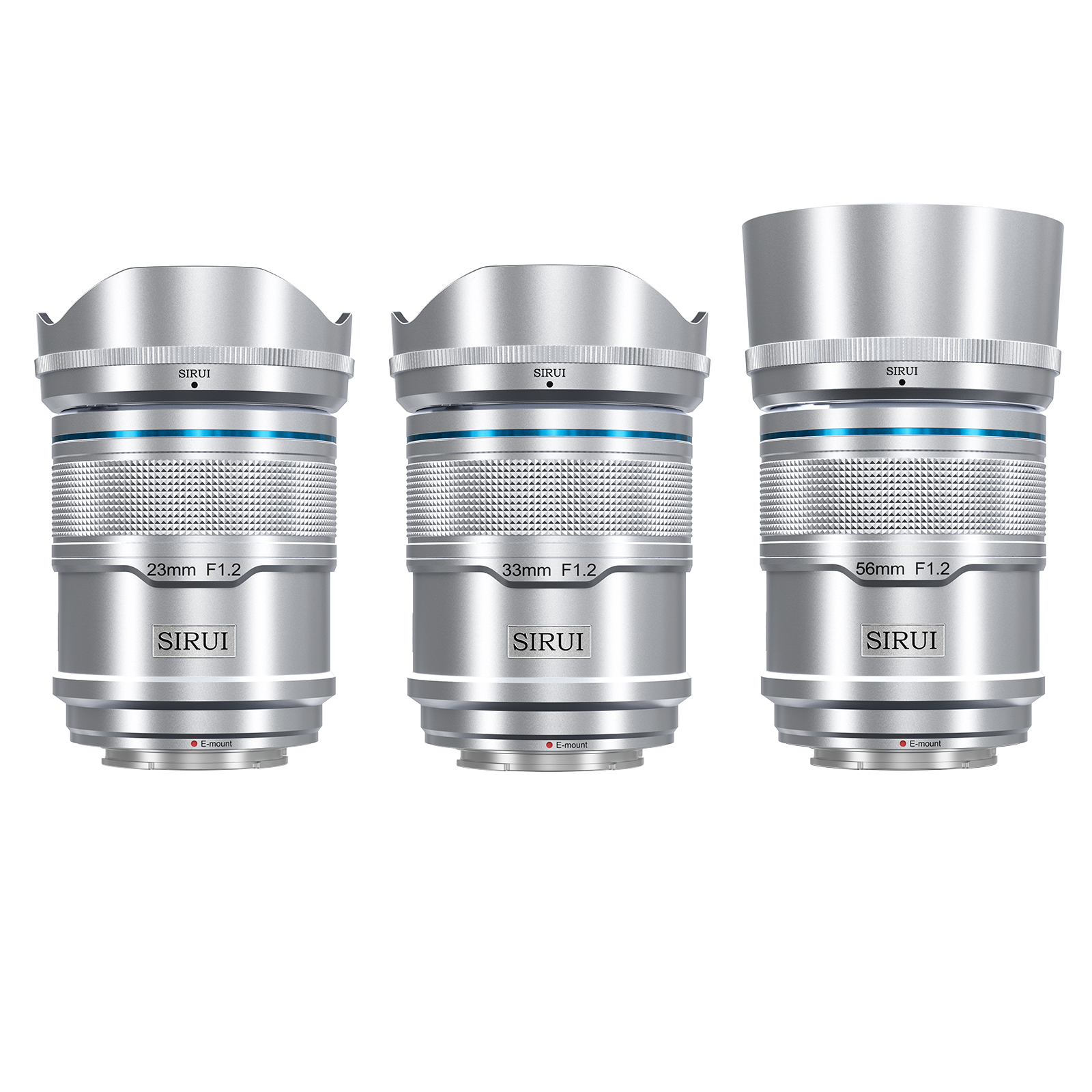 Sirui Sniper 1.2 APS-C Lens Set (23mm/33mm/56mm) for Sony E-Mount