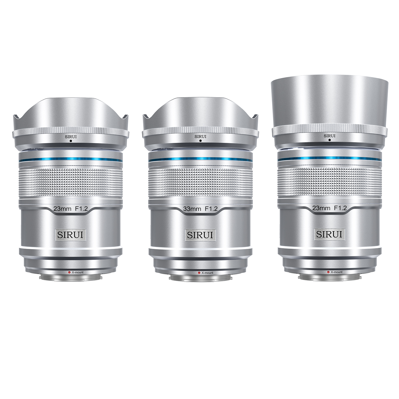 Sirui Sniper 23mm/33mm/56mm F1.2 APS-C Lens Set for Fujifilm X-Series