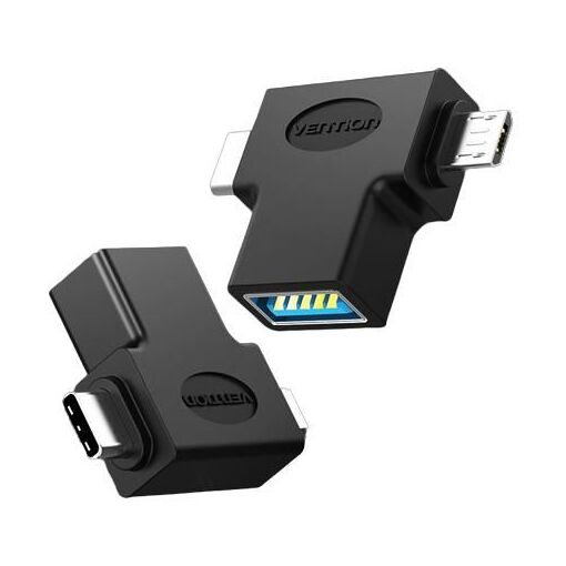 Adaptateur de câble Vention - USB 3.0 à Micro USB et Type-C