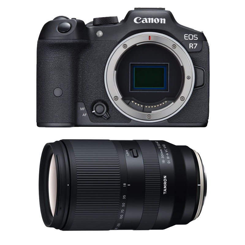 Canon EOS R7 + Tamron 18-300mm f/3.5-6.3 Di III-A VC VXD 3-Year Warranty