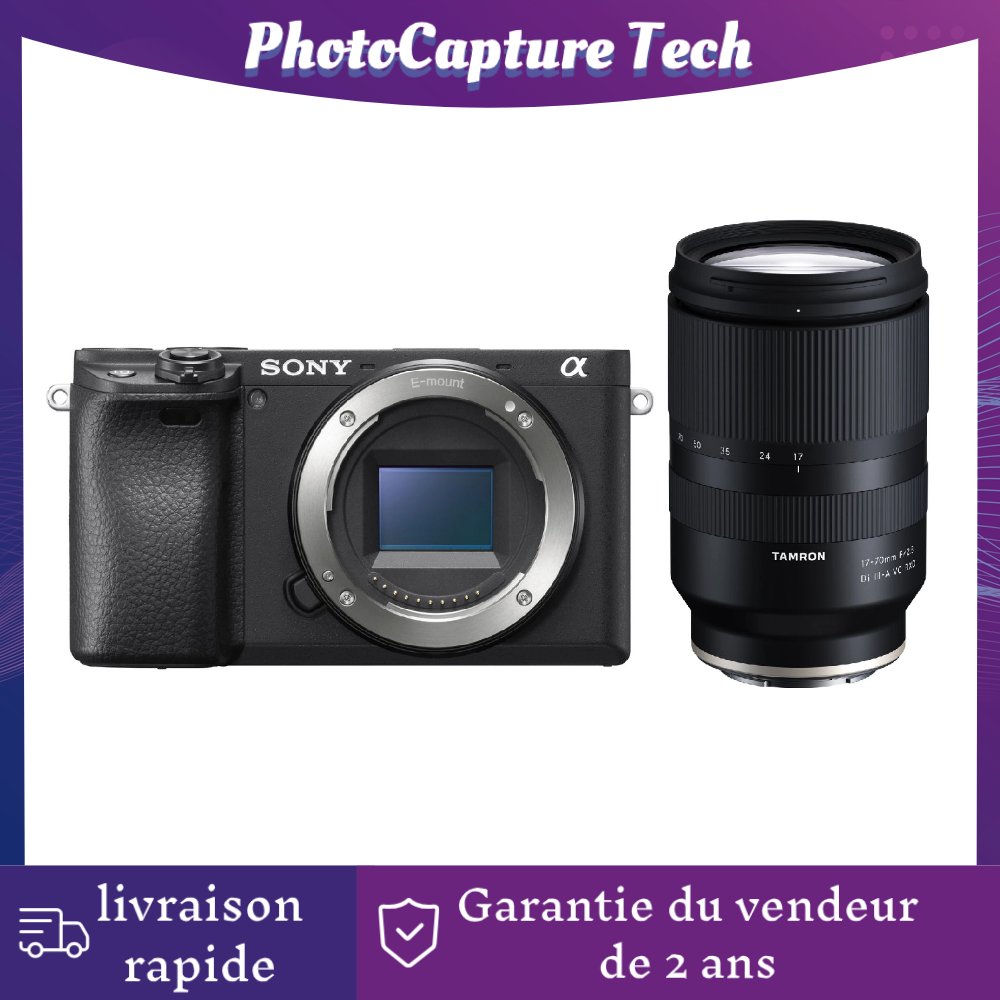 Kit Sony Alpha 6400 + Objetivo Tamron 17-70mm F2.8 Di III-A RXD