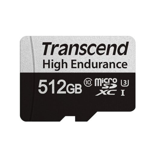 Transcend USD350V - MicroSDXC to SD Adapter Flash Memory Card - 512GB - UHS-I U3 / Class 10