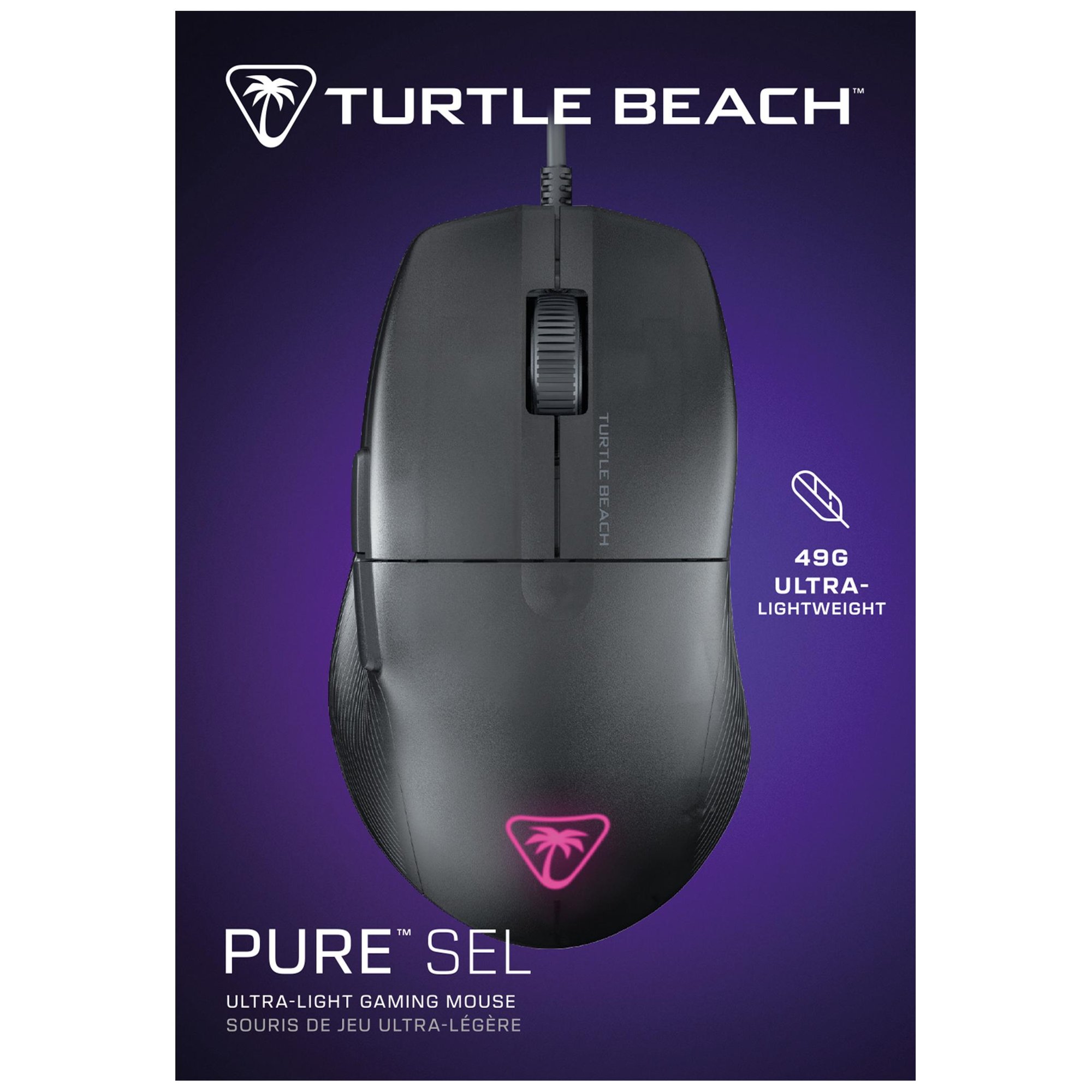 Turtle Beach Pure SEL - Ratón de juego RGB ultraligero ergonómico
