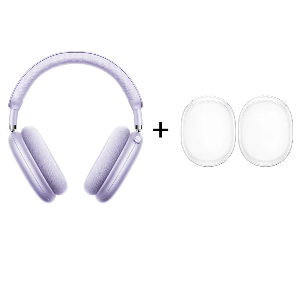 Picun F8 Pro ANC Wireless Headphone - 3D Spatial Audio & ANC -52dB - Purple + Case