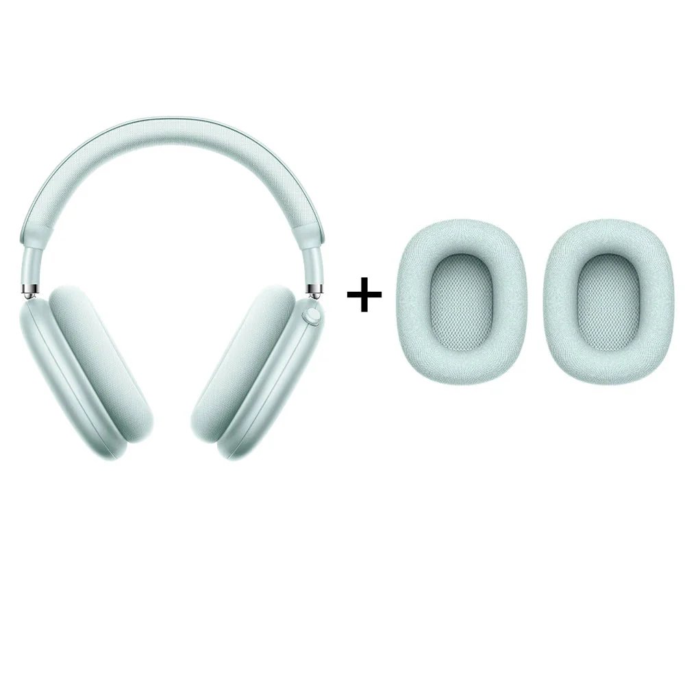 Soundswealth Picun F8 Pro ANC Wireless Headphones with 3D Spatial Audio & ANC -52dB - Green + Earpads