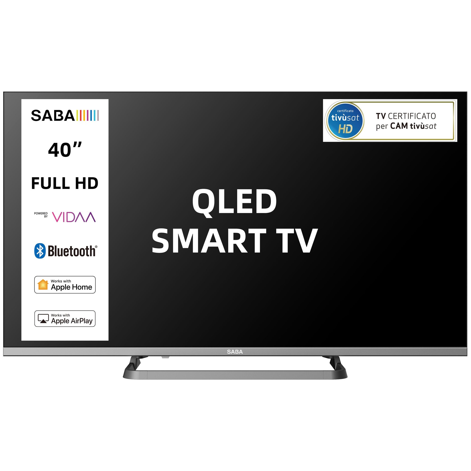 Saba 40QM10VDA 40-inch Full HD Smart TV WiFi Grey