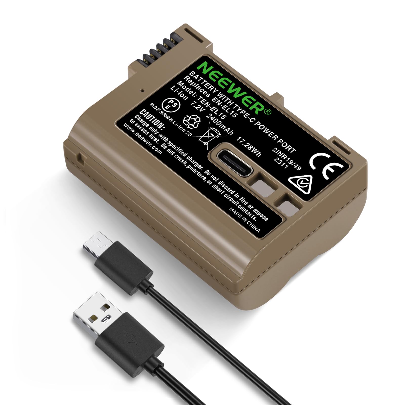 Batería de alta capacidad Neewer EN-EL15C para cámaras Nikon