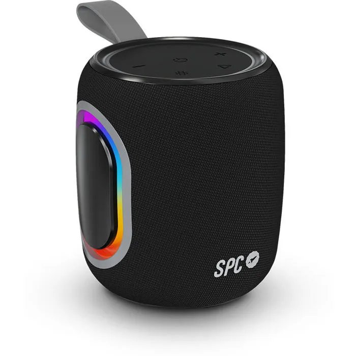 Orbitar Spark - Altavoz portátil Bluetooth, 15W de potencia, 24 horas de autonomía, iluminación LED, IPX6