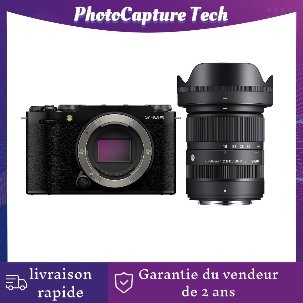 Fujifilm X-M5 Noir + Objectif Sigma 18-50mm f/2.8 DC DN