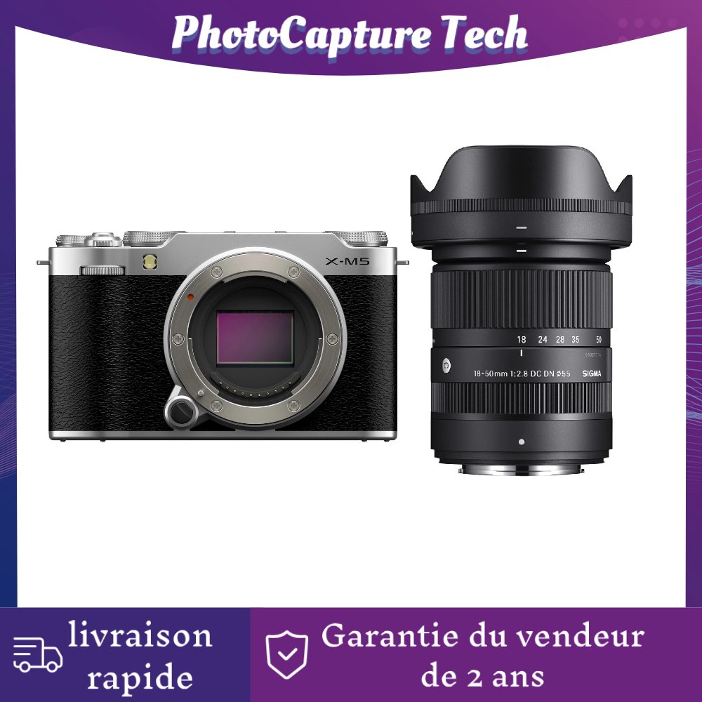 Fujifilm X-M5 Silver + Sigma 18-50mm f/2.8 DC DN Camera
