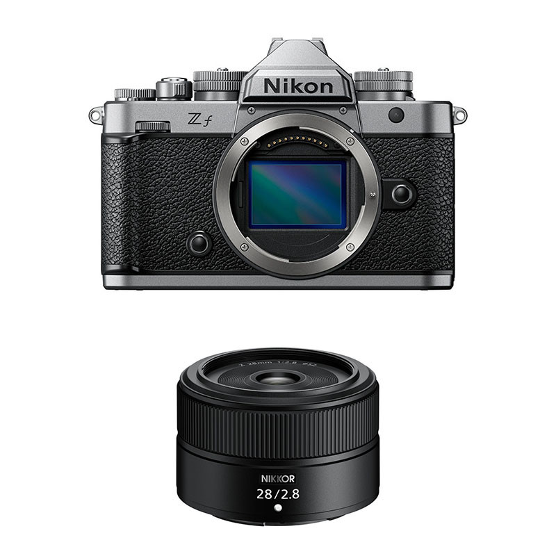 Nikon Zf Silver + 28mm f/2.8 Lens (3-Year Warranty)