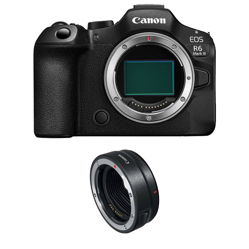 Canon EOS R6 Mark III Body + EF-EOS-R Mount Adapter (3 Year Warranty)