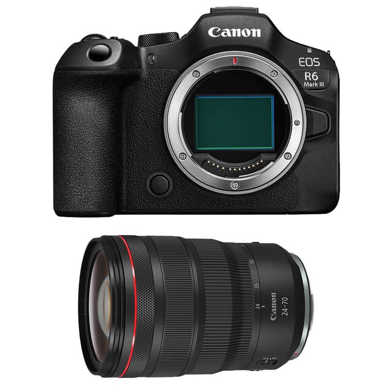 Canon EOS R6 Mark III + RF 24-70mm f/2.8 L IS USM 3-Year Warranty