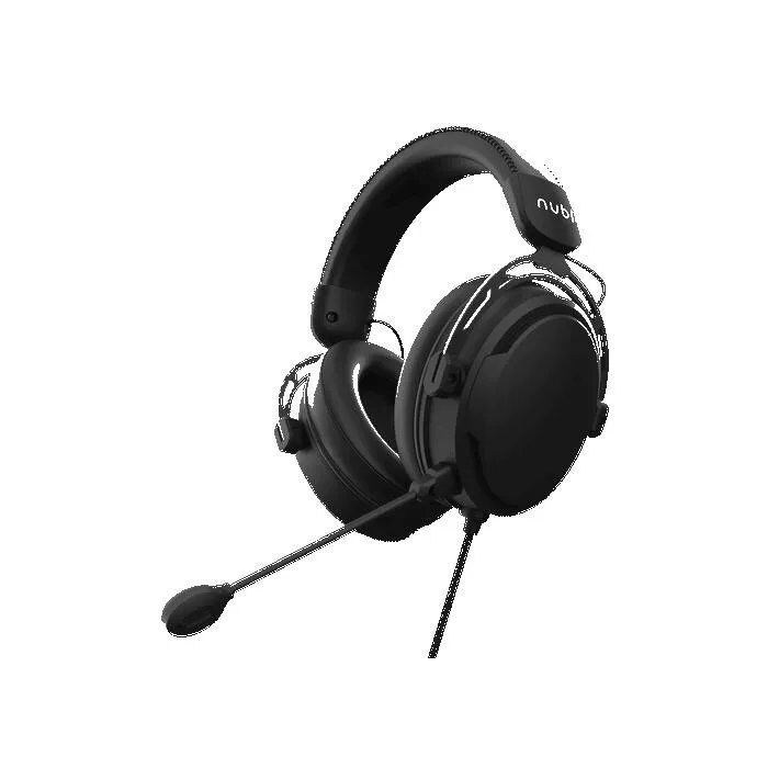 NUBI NH1 SE Gaming Headset - Black - Removable Microphone - 3.5mm Jack