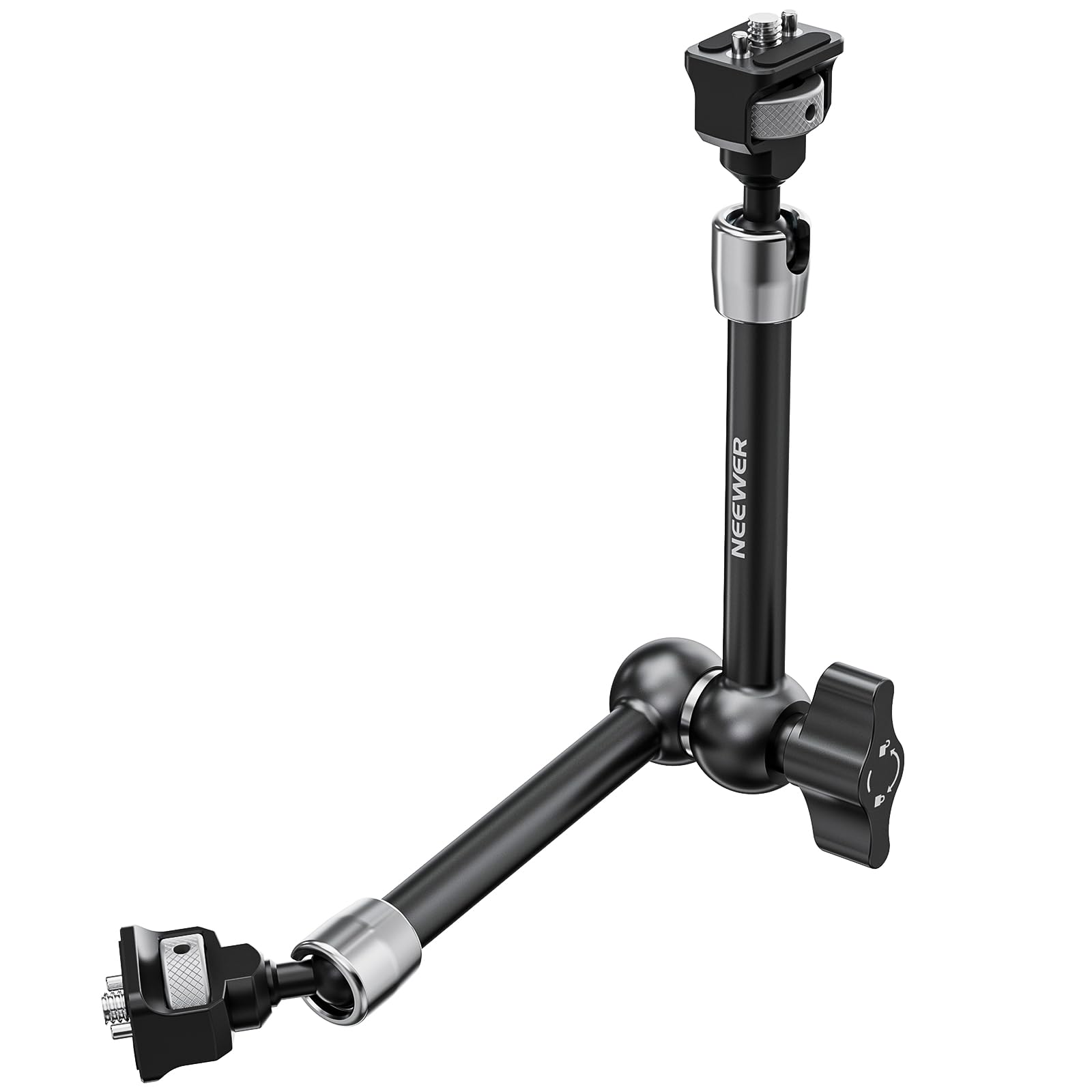 Bra mágico articulado Neewer de 27,9 cm con cabezas esféricas de 360° y pernos de ubicación para Arri, soporte de monitor de cámara con rosca de 6,35 mm para cámara de acción reflex