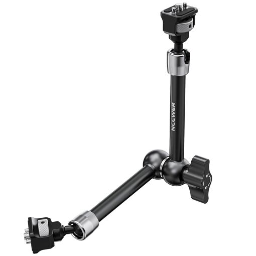 Neewer 27.9in Articulating Magic Arm with Spherical Heads and Location Pins for Arri, Camera Monitor Support with 6.35mm Screw for Action Cam Reflex