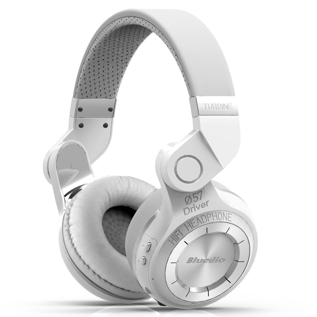 Auriculares inalámbricos Bluedio T2 estéreo Bluetooth con micrófono integrado (blanco)