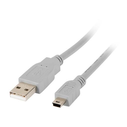Câble USB Lanberg de 1,8 m Mini-USB A vers USB A USB 2.0