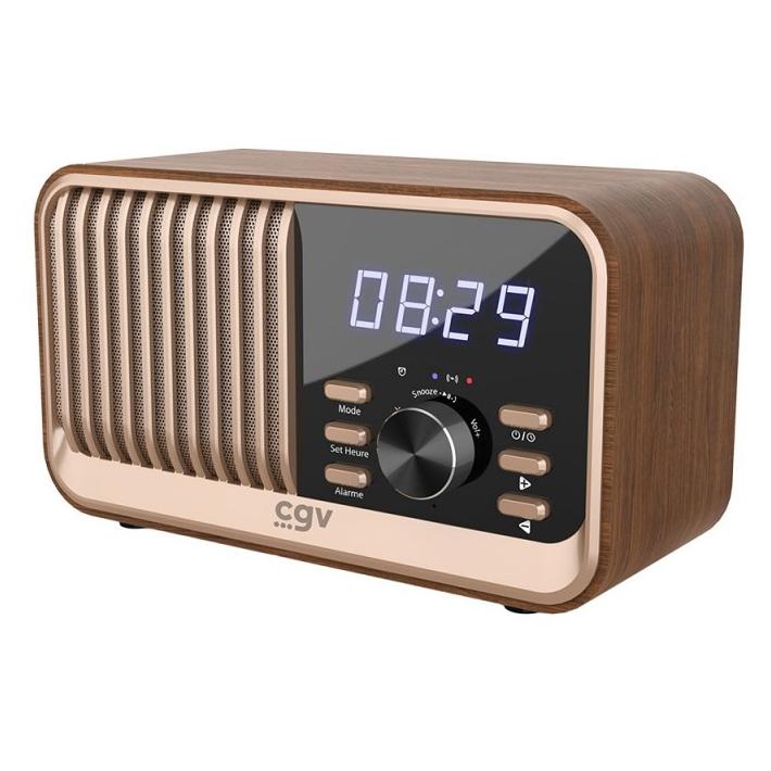 Radio FM portátil CGV con Bluetooth, USB y ranura para tarjeta SD - BeBop FM