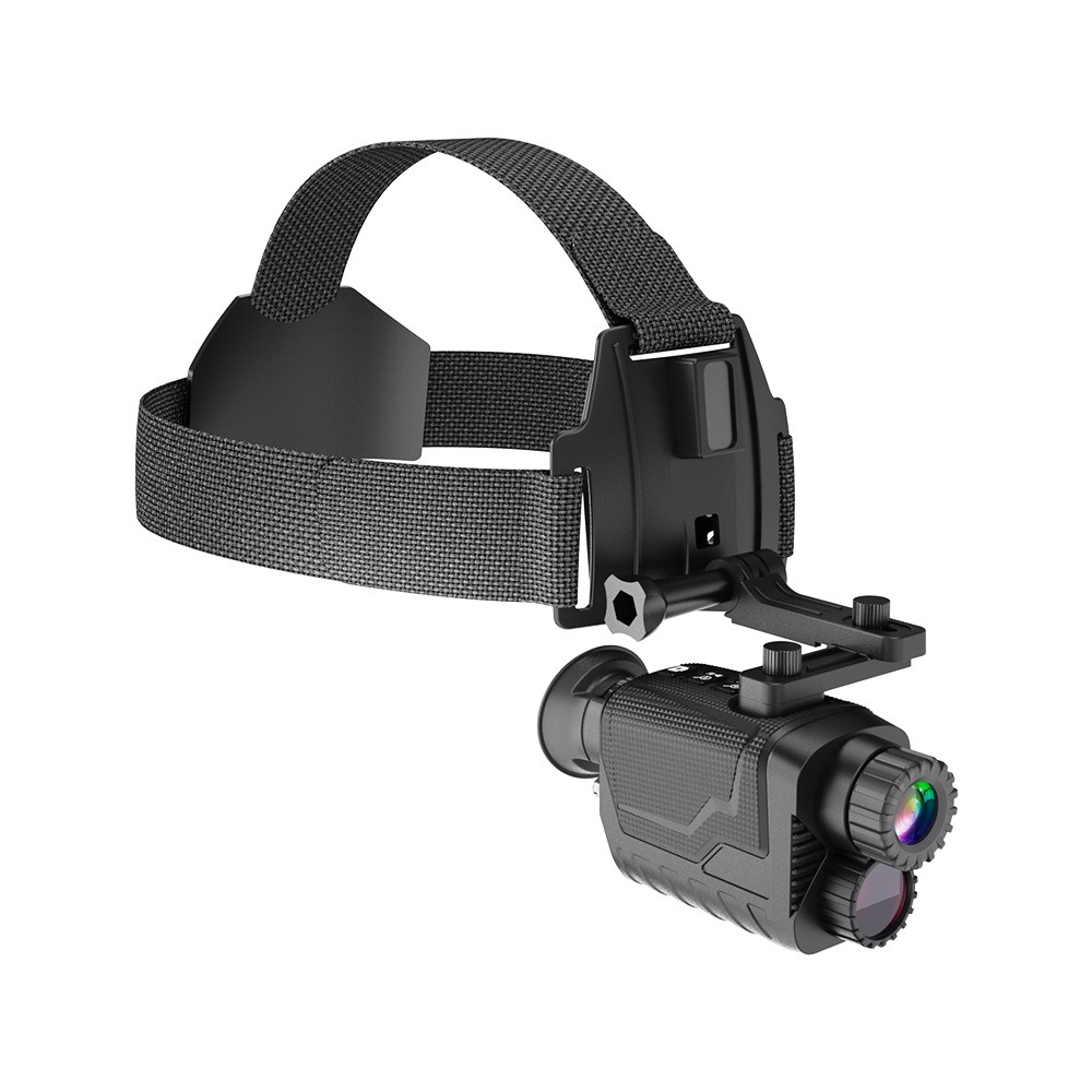 INF Mini Night Vision Head-Mounted Binocular: 4K Recording, Infrared and Adjustable Dioptre