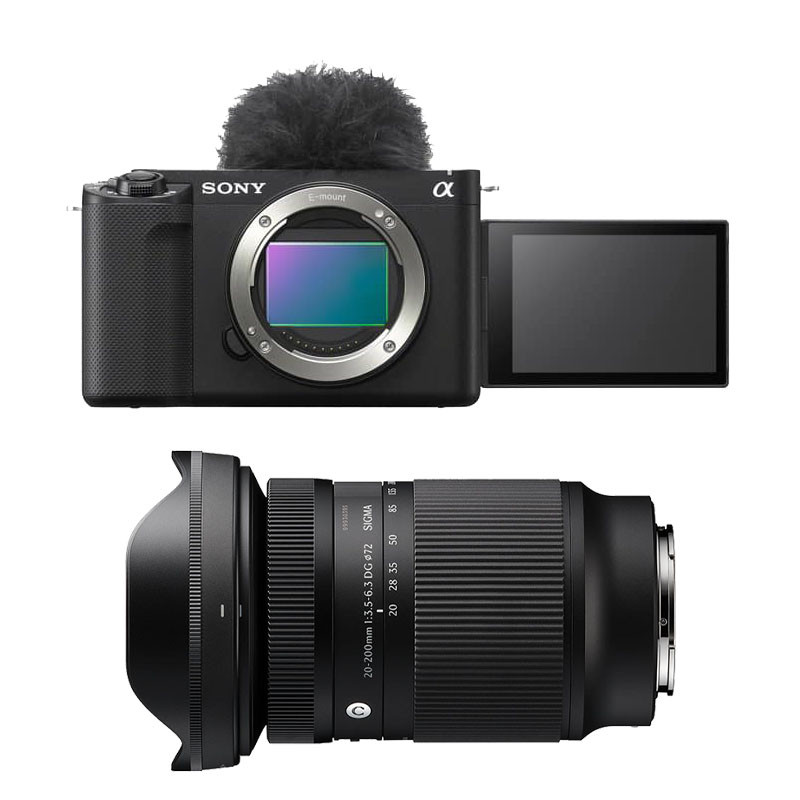 Sony Alpha ZV-E1 + Sigma 20-200mm f/3.5-6.3 Contemporary Lens, 3-Year Warranty