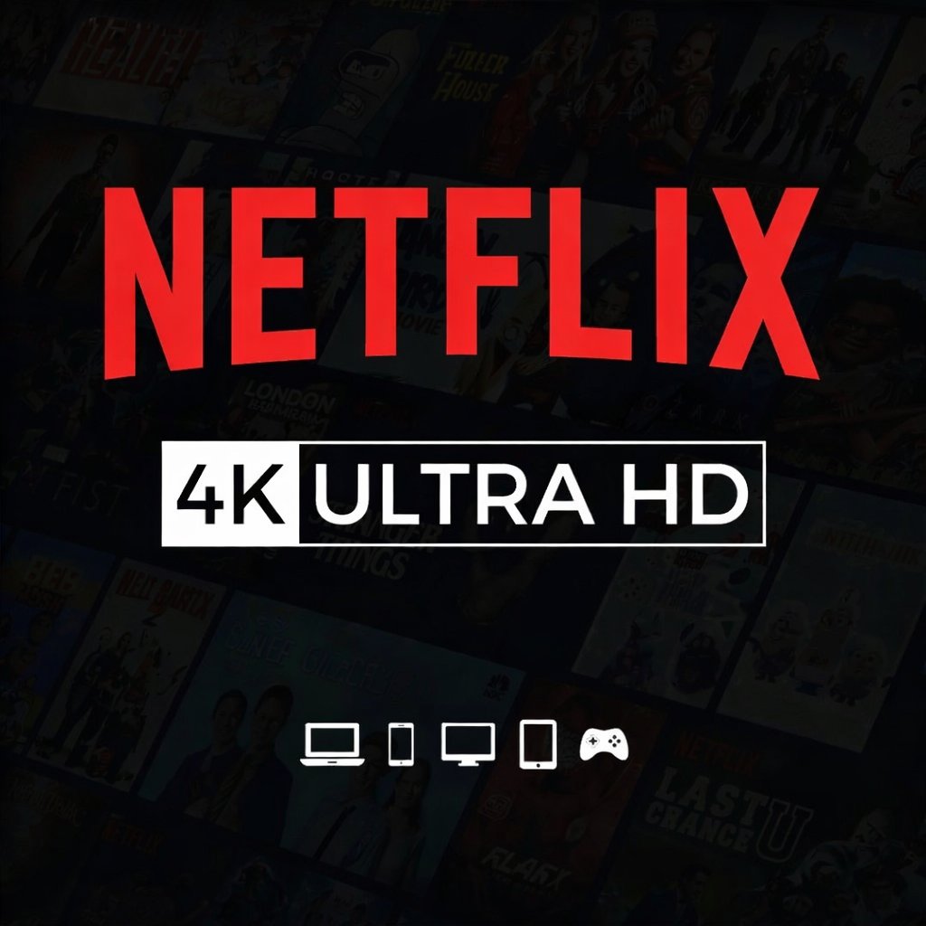 Netflix Premium 4K Ultra HD 12-Month Plan (No Contract)