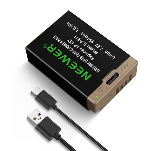 Batterie Neewer haute capacité pour appareils photo Canon