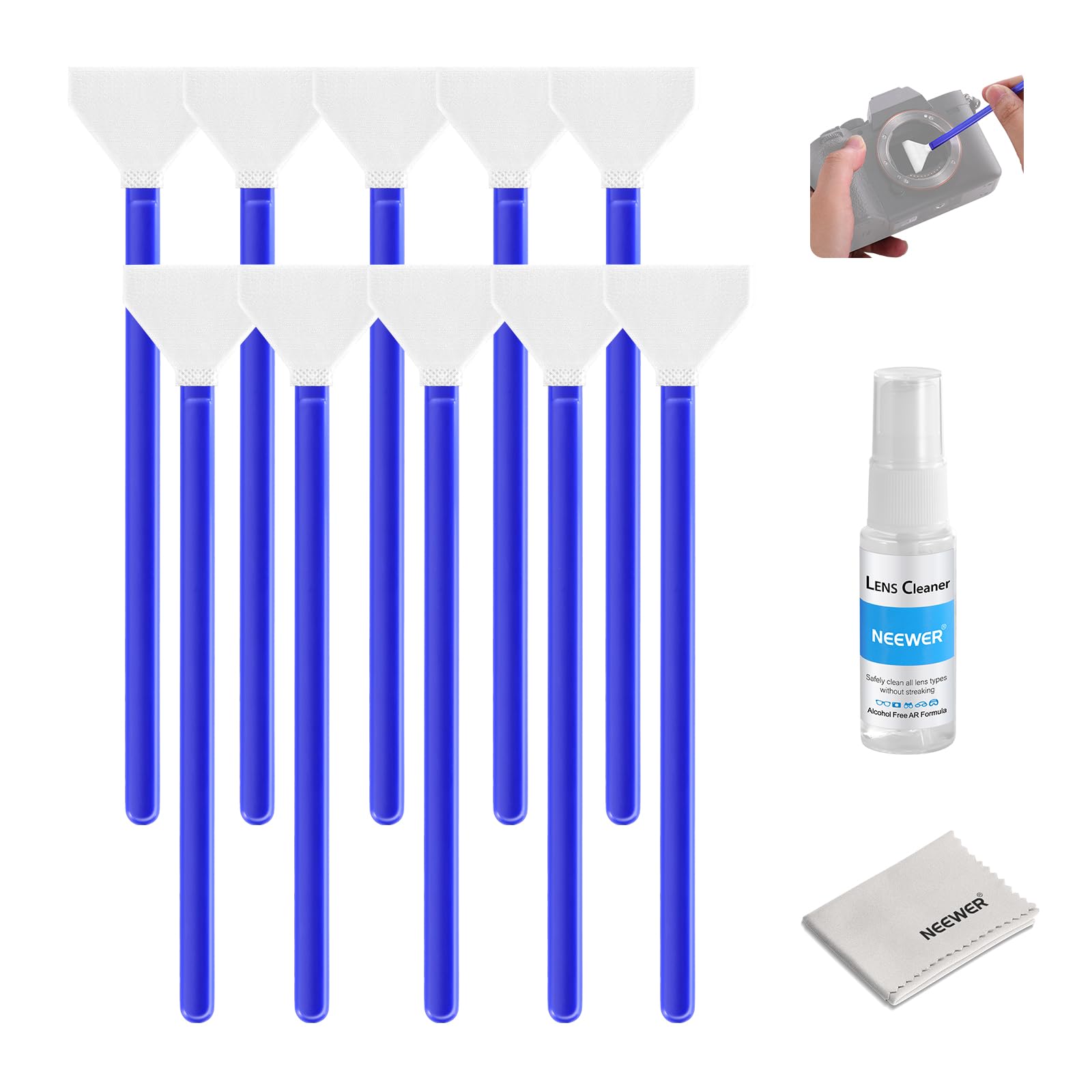 Neewer 12-in-1 Lens Cleaning Kit for DSLR, Electronics, Phones & Tablets