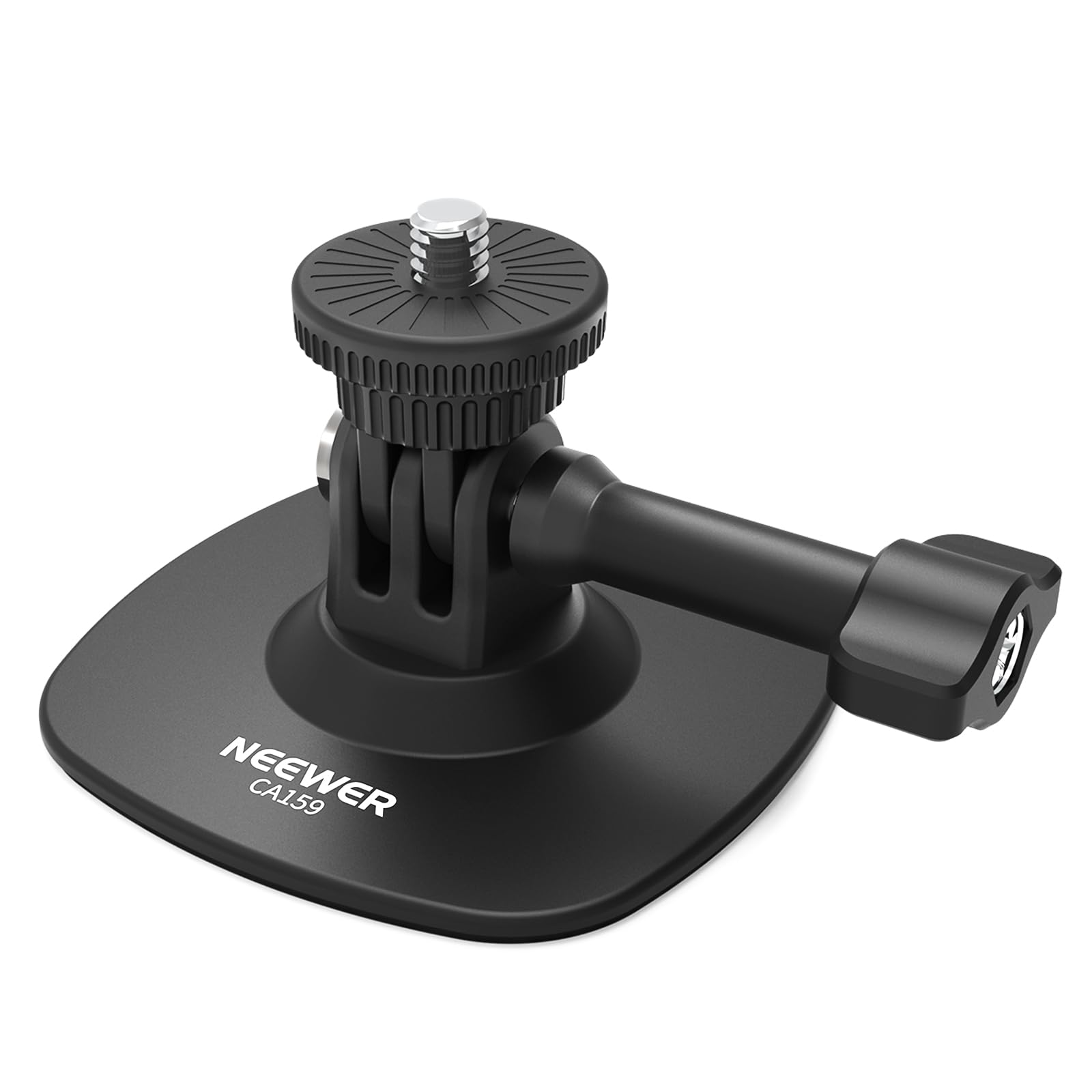 Soporte adhesivo compatible con Insta360, GoPro, DJI y AKASO de Neewer - Soporte flexible para casco de coche de 180° para grabación de video en primera persona y transmisión en vivo