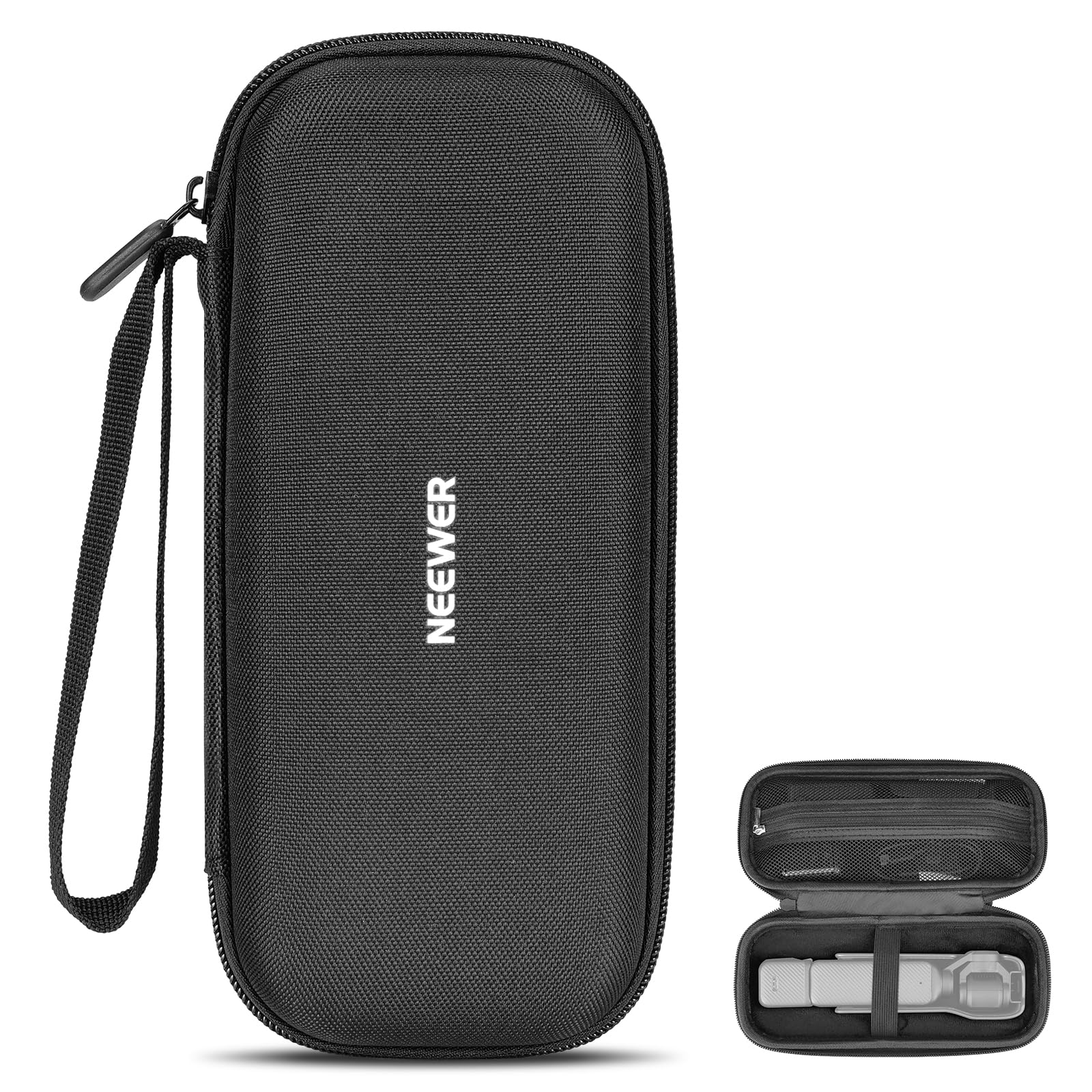 Estuche de transporte Neewer de 3 piezas para la cámara con estabilizador DJI Osmo Pocket 3, con filtro, bolsillo interior y brazalete elástico