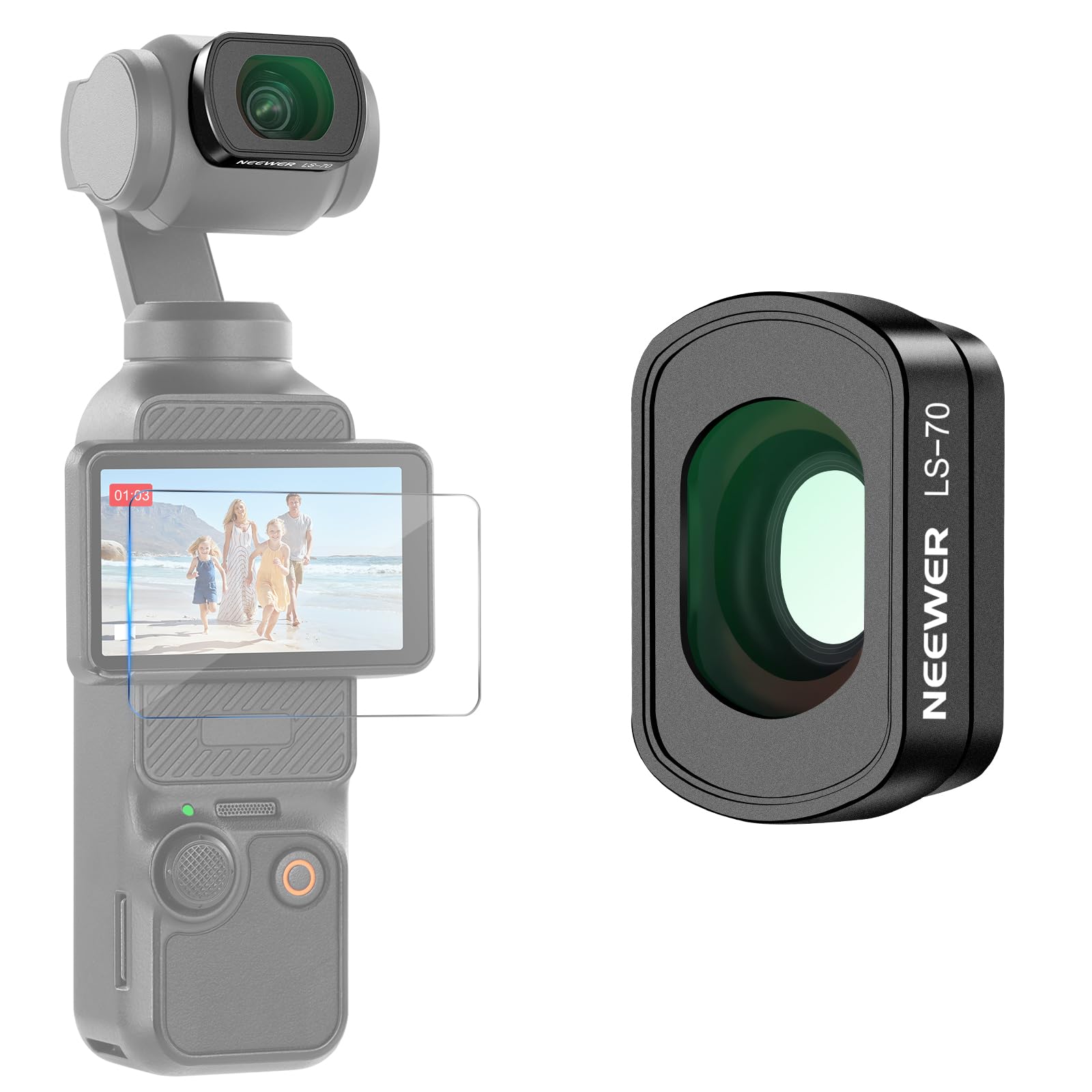Lente gran angular Neewer compatible con DJI Osmo Pocket 3