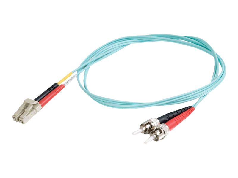 C2G LC-ST 10Gb Multimode Fiber Optic Cable, 3m, OM3