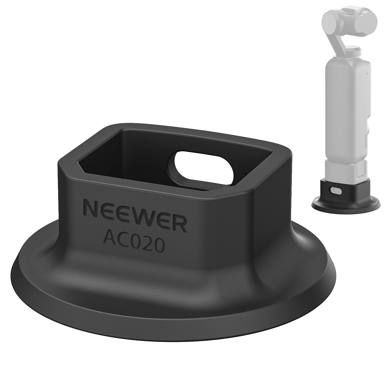 Soporte de cámara Neewer de silicona, diámetro 64 mm, antideslizante, suave, estable y resistente a rayas para cámaras de escritorio compatibles con DJI Osmo Pocket 3